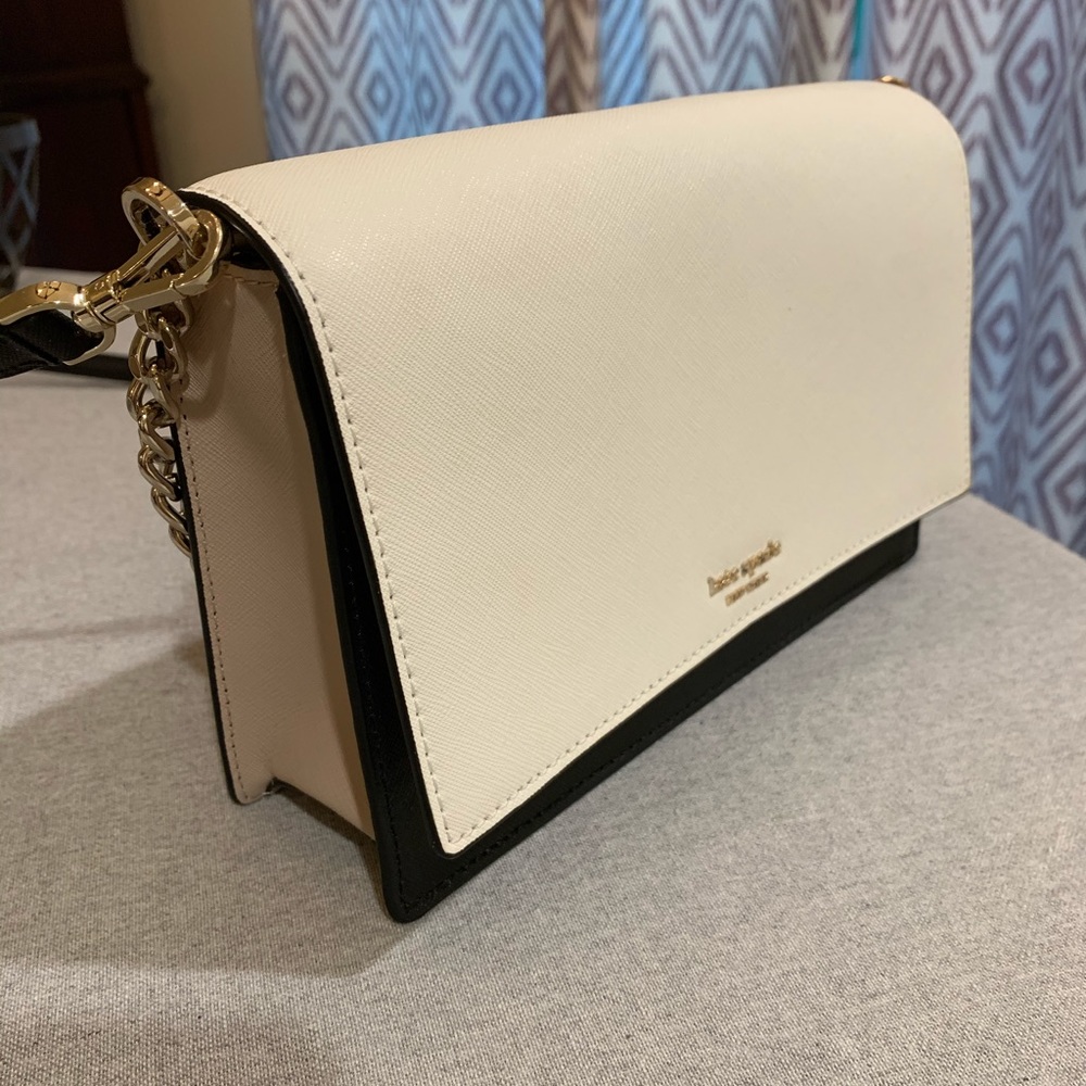 Kate Spade ♠️ black/white cross body bag.